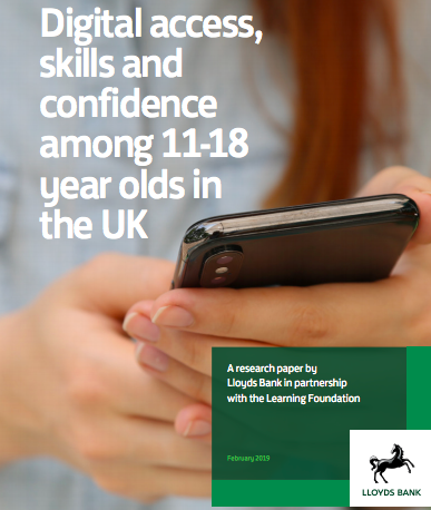 Digital access, skills and confidence among 11-18 year olds in the UK