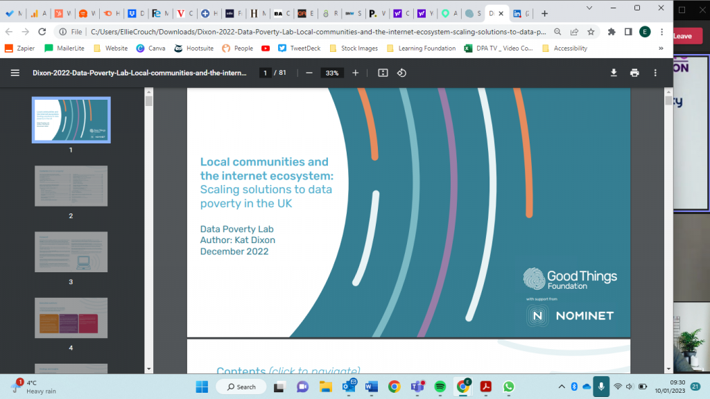 Local communities and the internet ecosystem: Scaling solutions to data poverty in the UK