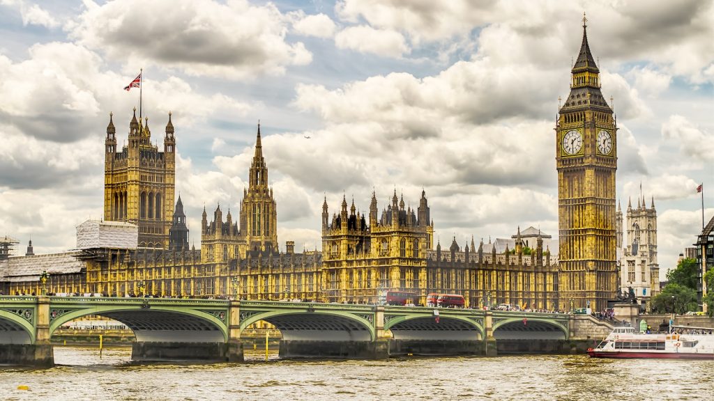 Houses of Parliament on an overcast day.